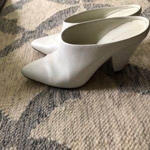 Vince Shoes | Emberly Mule White Leather, Size 7.5
